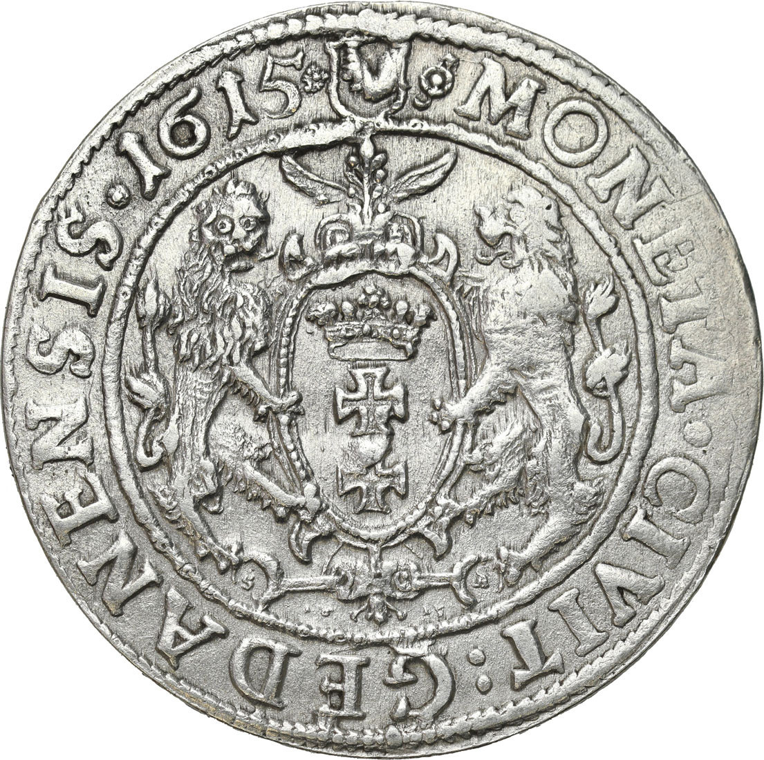 Zygmunt III Waza. Ort (18 groszy) 1615, Gdańsk