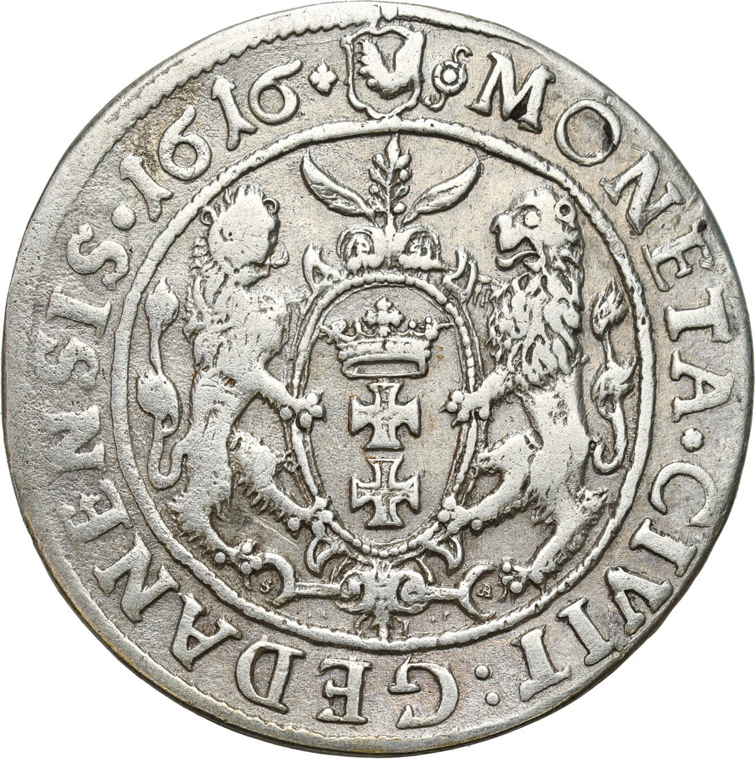 Zygmunt III Waza. Ort (18 groszy) 1616, Gdańsk