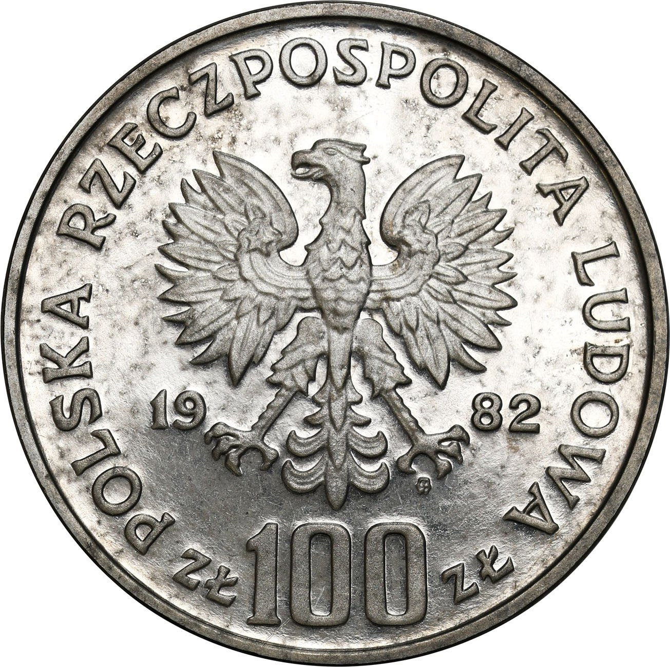 PRL. PRÓBA Nikiel 100 złotych 1982 – Bociany