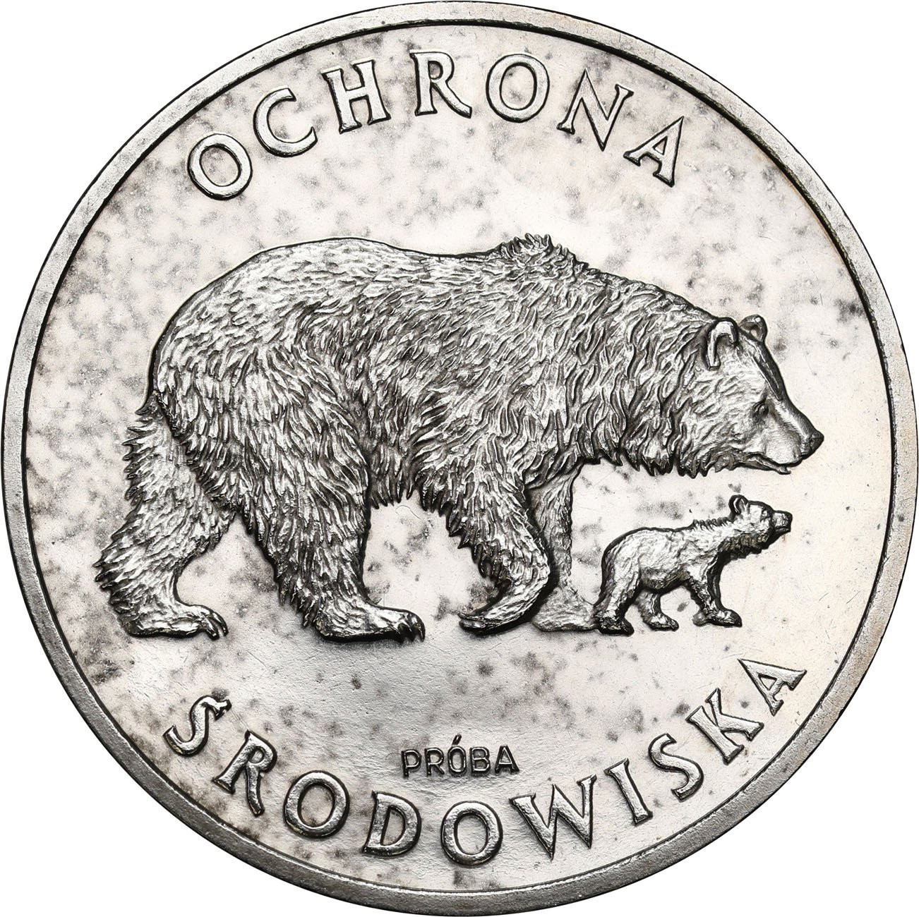 PRL. PRÓBA Nikiel 100 złotych 1983 – Niedźwiedzie