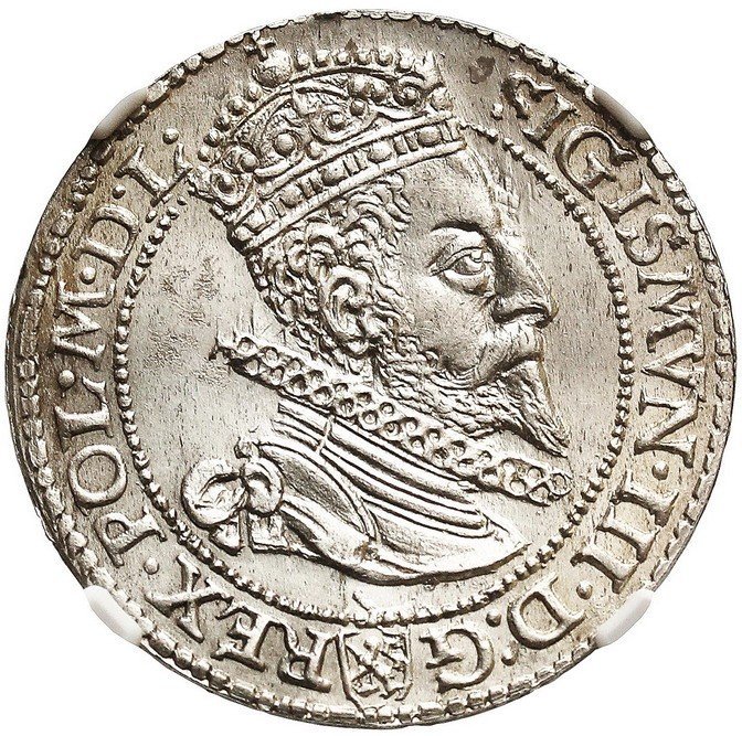 Zygmunt III Waza, Szóstak 1599, Malbork, NGC MS64
