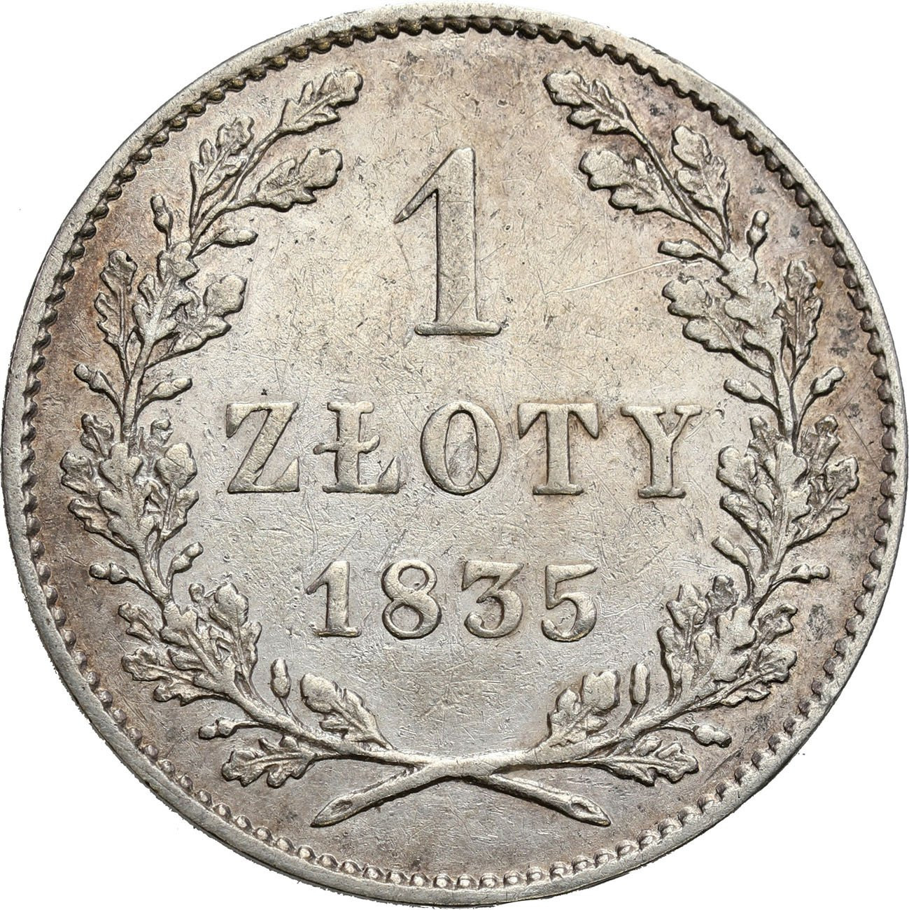 Wolne Miasto Kraków. 1 złoty 1835, Wiedeń 