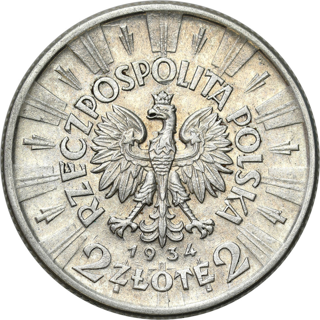II RP. 2 złote 1934 Piłsudski 