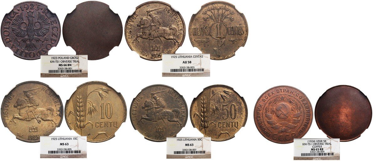 Polska, Litwa i Rosja sowiecka. Zestaw monet kolekcjonerskich Kings Norton Birmingham