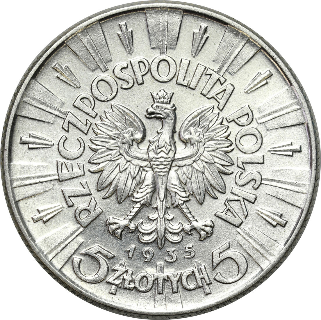 II RP. 5 złotych 1935 Piłsudski 