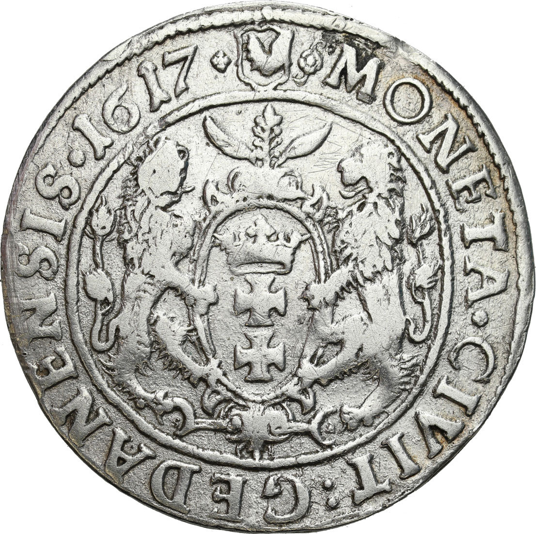 Zygmunt III Waza Ort (18 groszy) 1617, Gdańsk