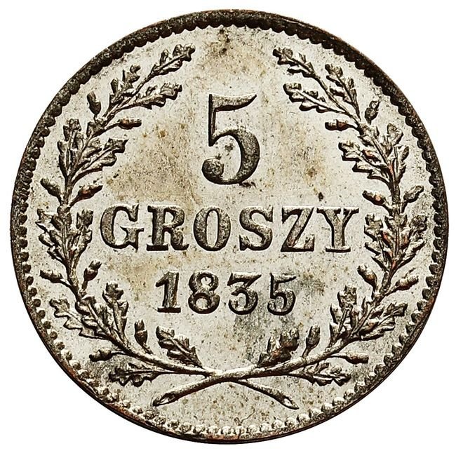 Wolne Miasto Kraków. 5 groszy 1835, Wiedeń
