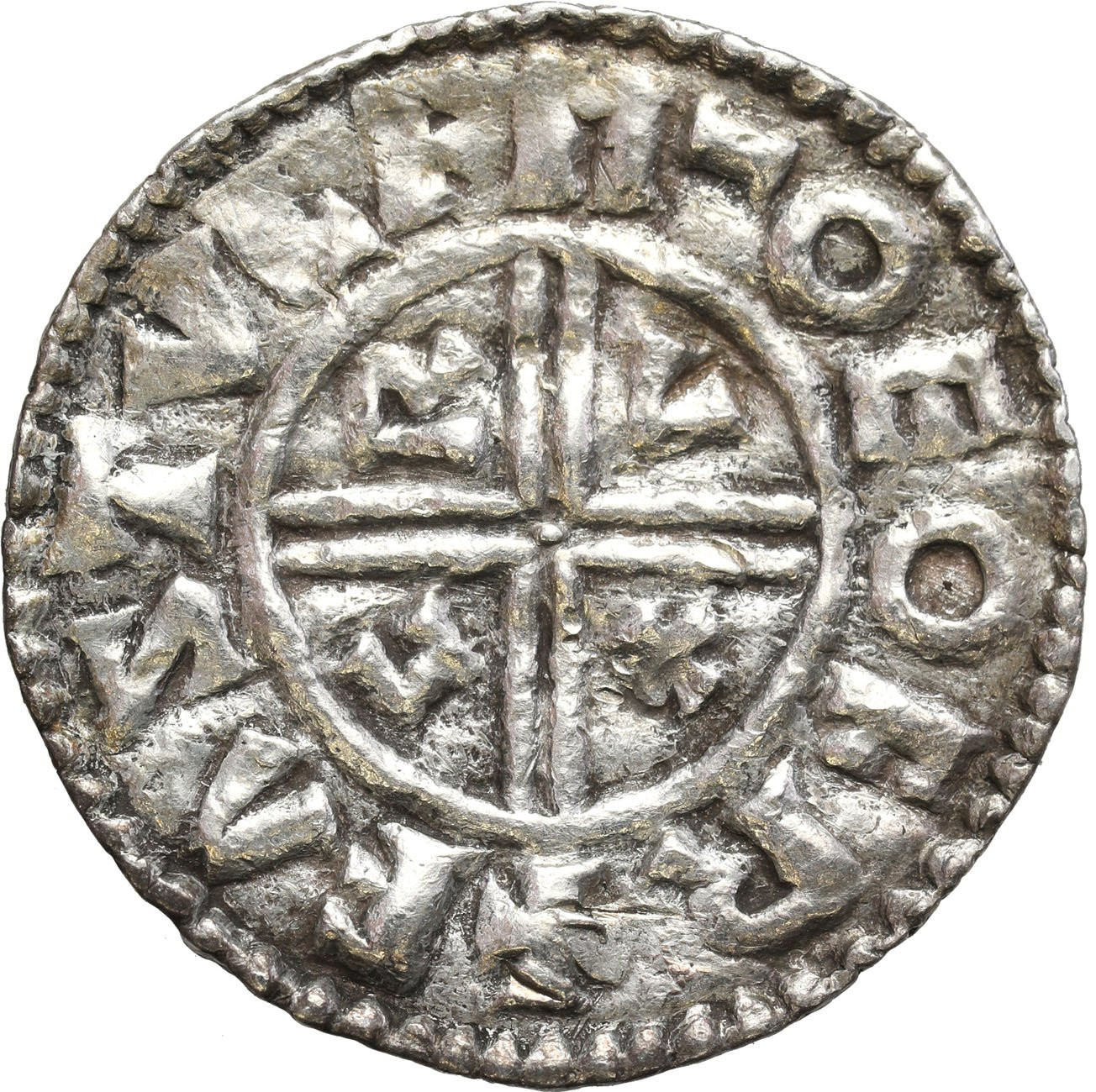 Anglia, Aethelred II (978–1016). Denar typu Crux