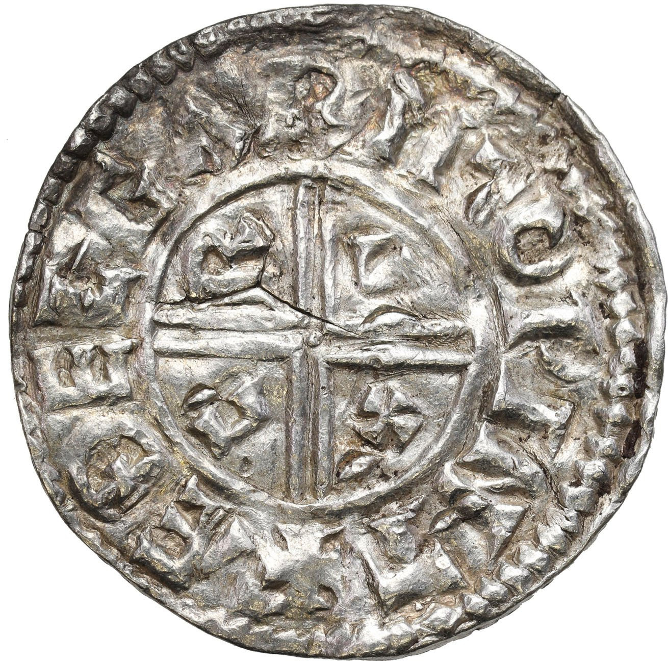 Anglia, Aethelred II (978–1016). Denar typu Crux