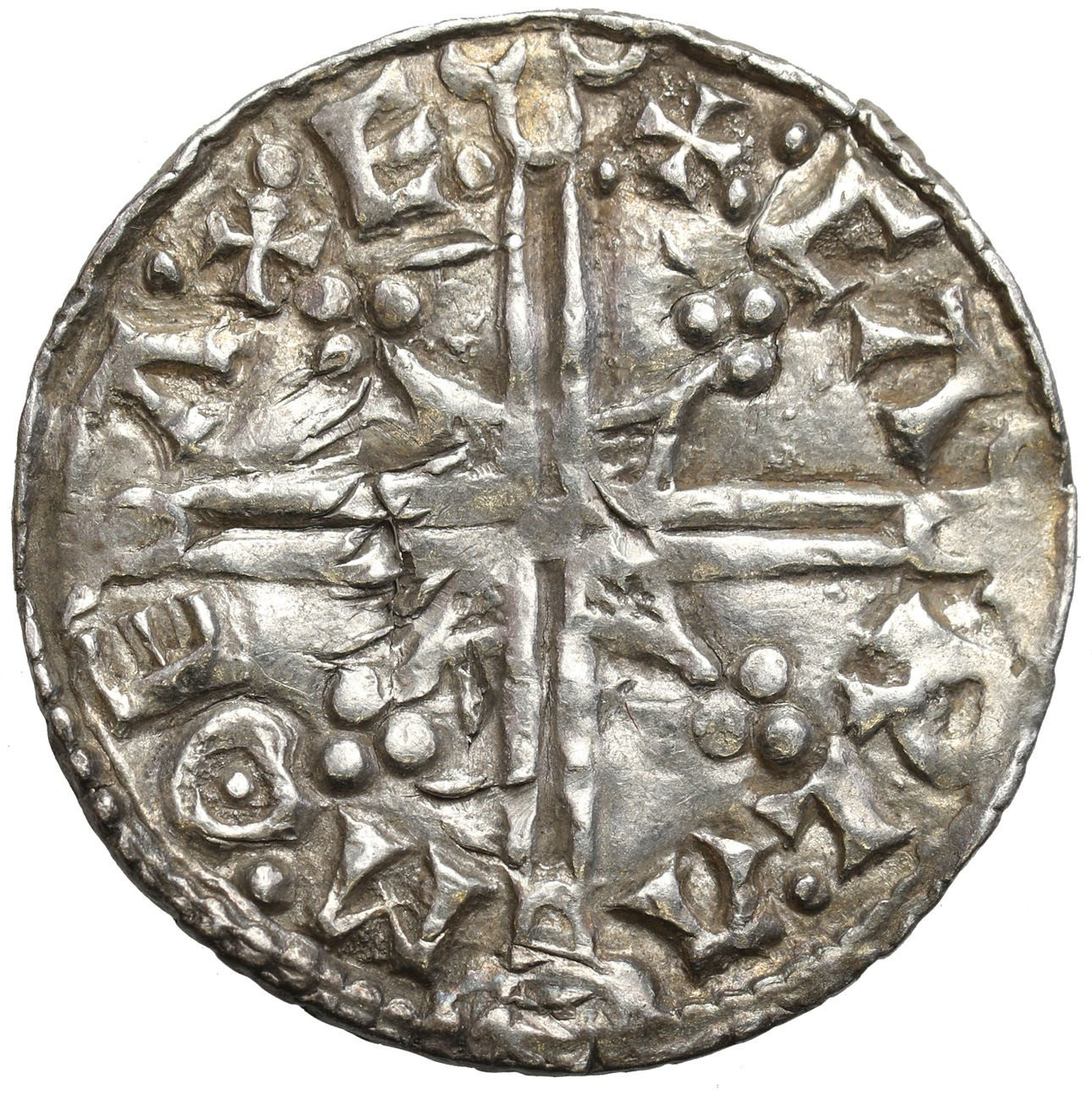 Anglia, Aethelred II (978-1016). Denar typu helmet