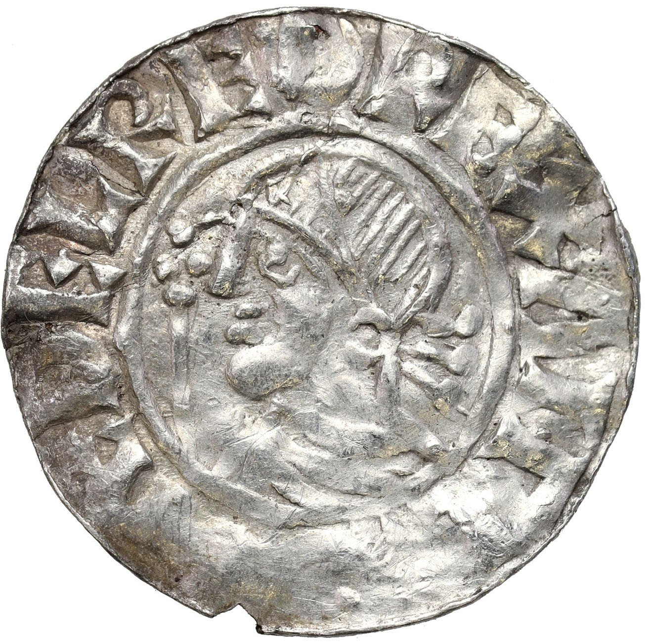 Anglia, Aethelred II (978–1016). Denar typu Crux