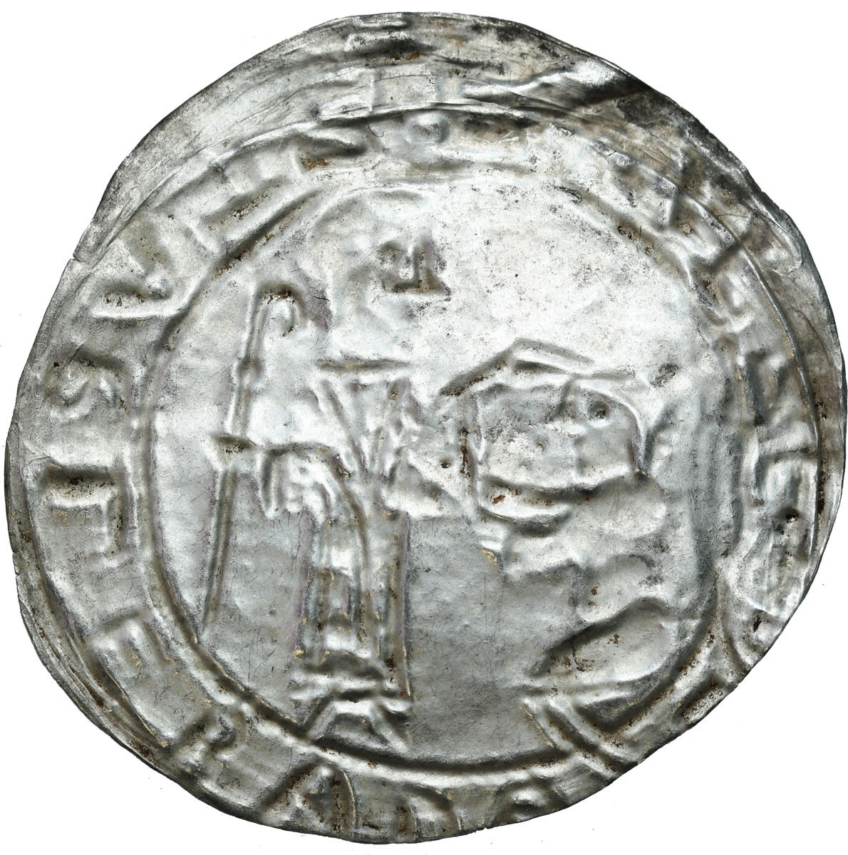 Bolesław III Krzywousty (1102-1138). Brakteat absolucyjny, po 1113 r. Kraków lub Gniezno