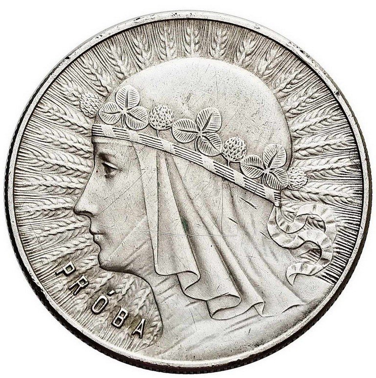 II RP. 10 złotych 1932, PRÓBA, srebro