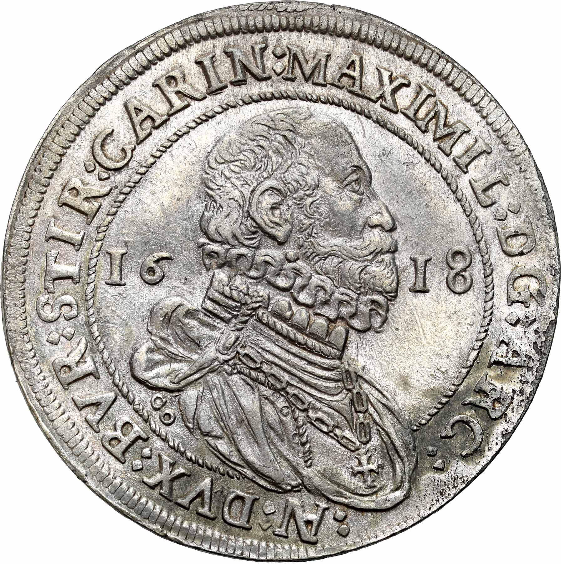 Austria, Maksymilian III (1602–1618). Talar 1618, Hall – ŁADNY
