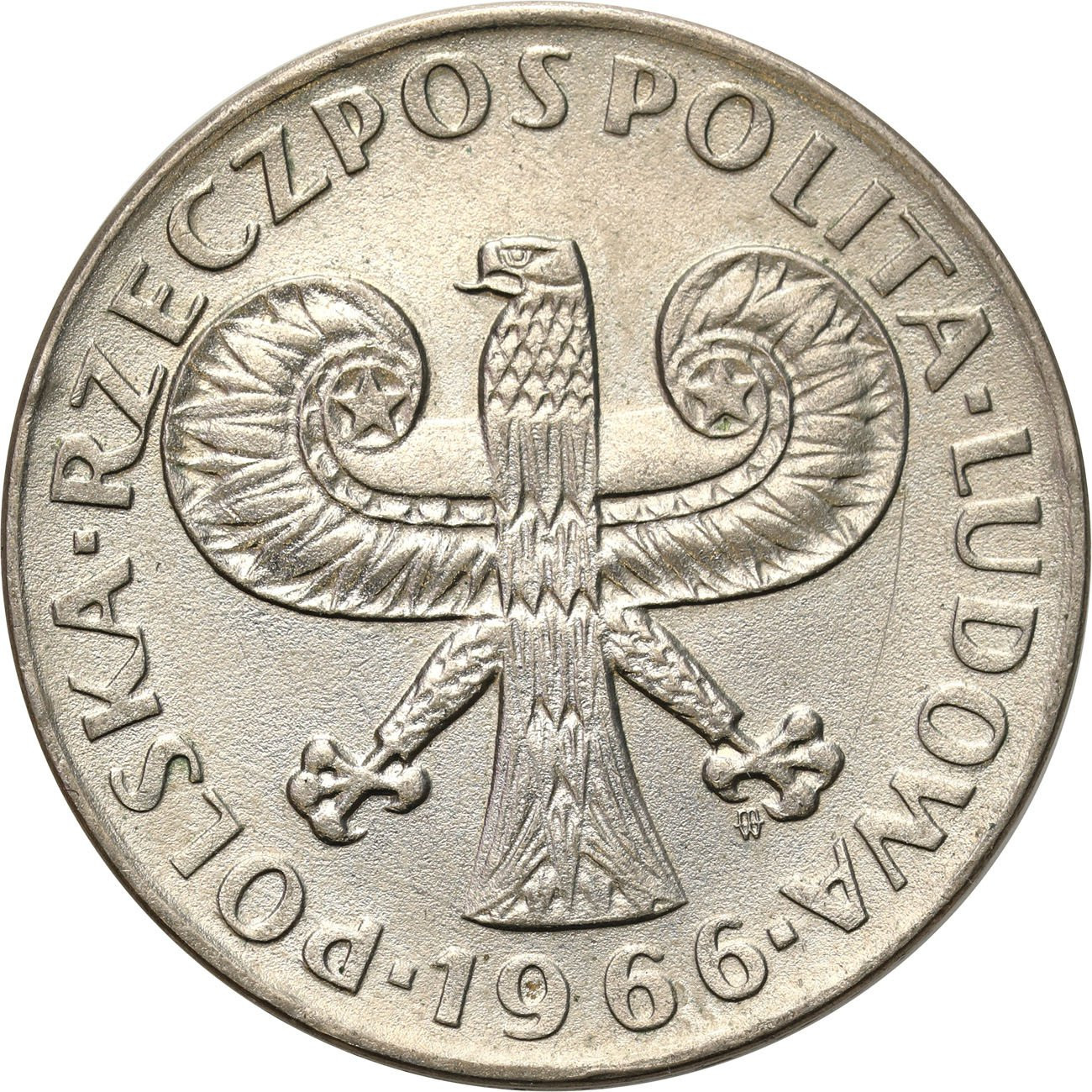 10 złotych 1966 mała kolumna
