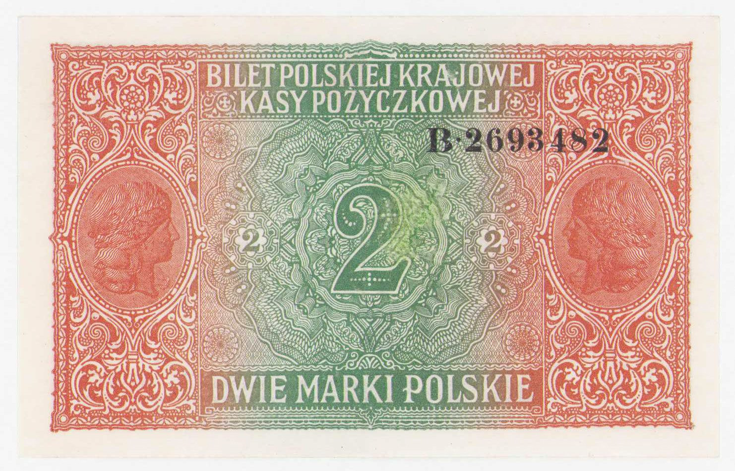 2 marki polskie 1916 seria B, Generał