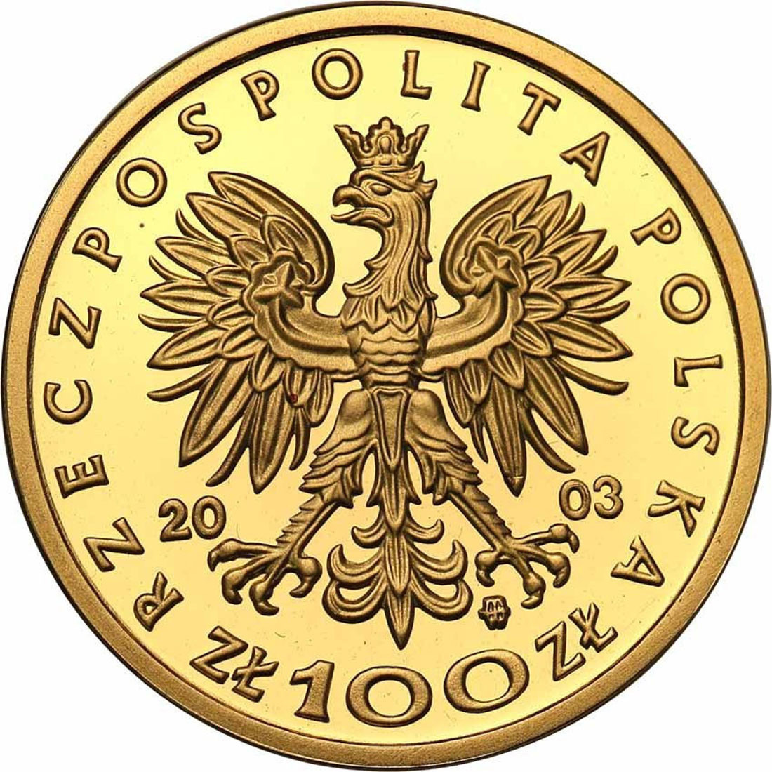 III RP. 100 złotych 2003 Władysław III Warneńczyk
