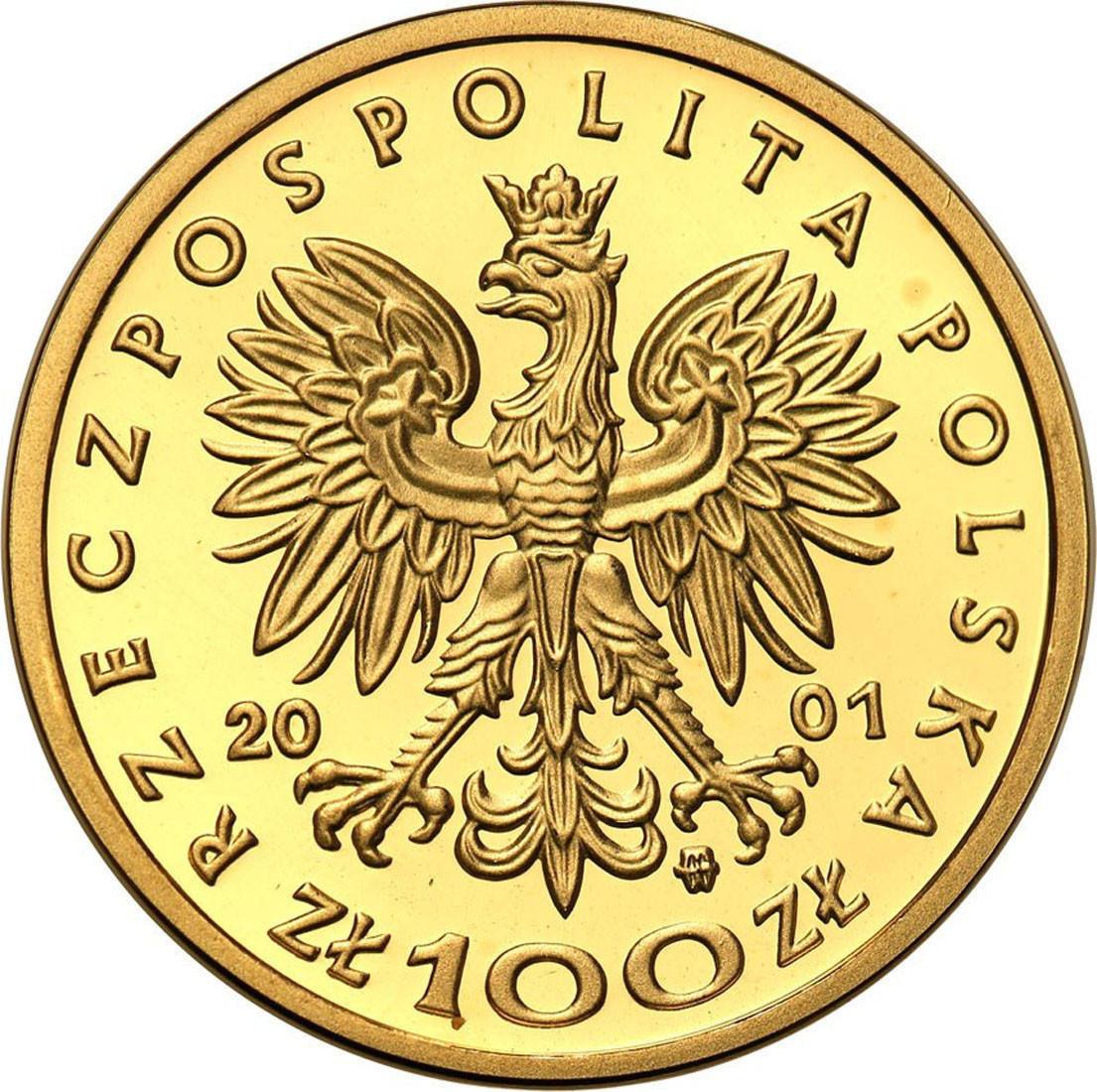 III RP. 100 złotych 2001 Władysław I Łokietek 