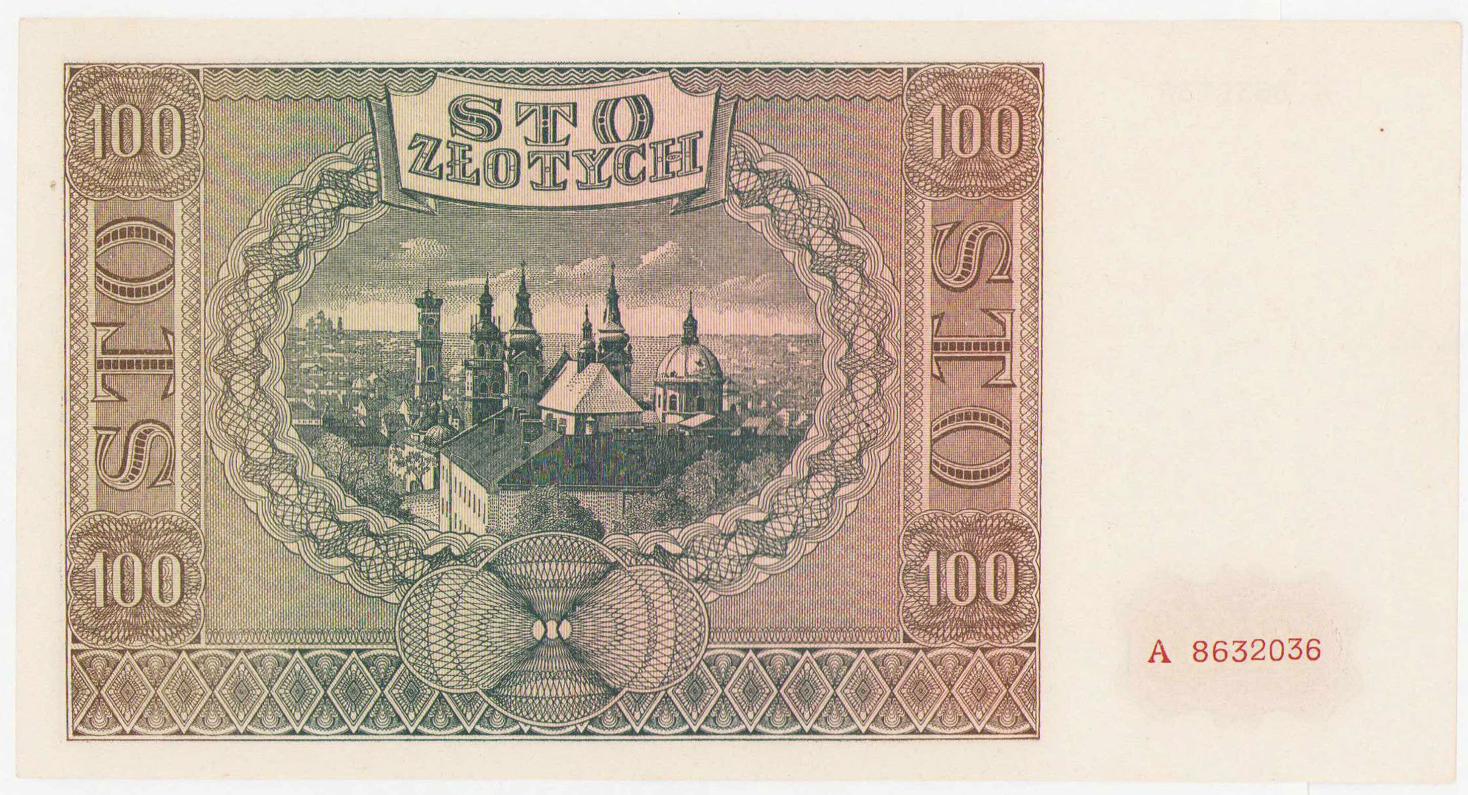100 złotych 1941 seria A