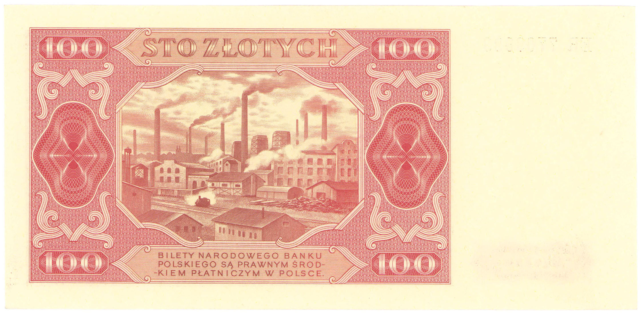 100 złotych 1948 seria ER – PIĘKNE