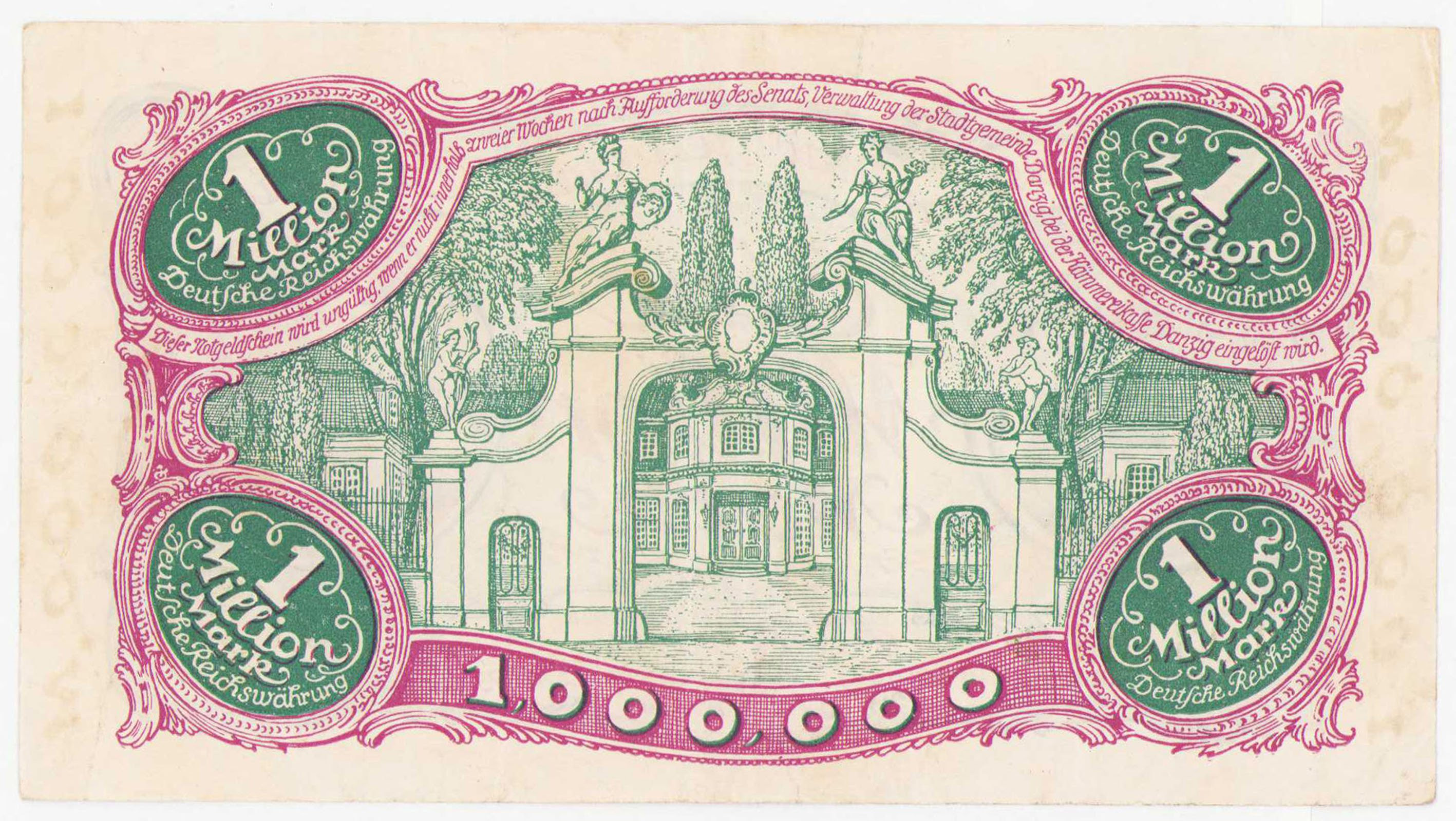 Wolne Miasto Gdańsk 1.000.000 marek 1923