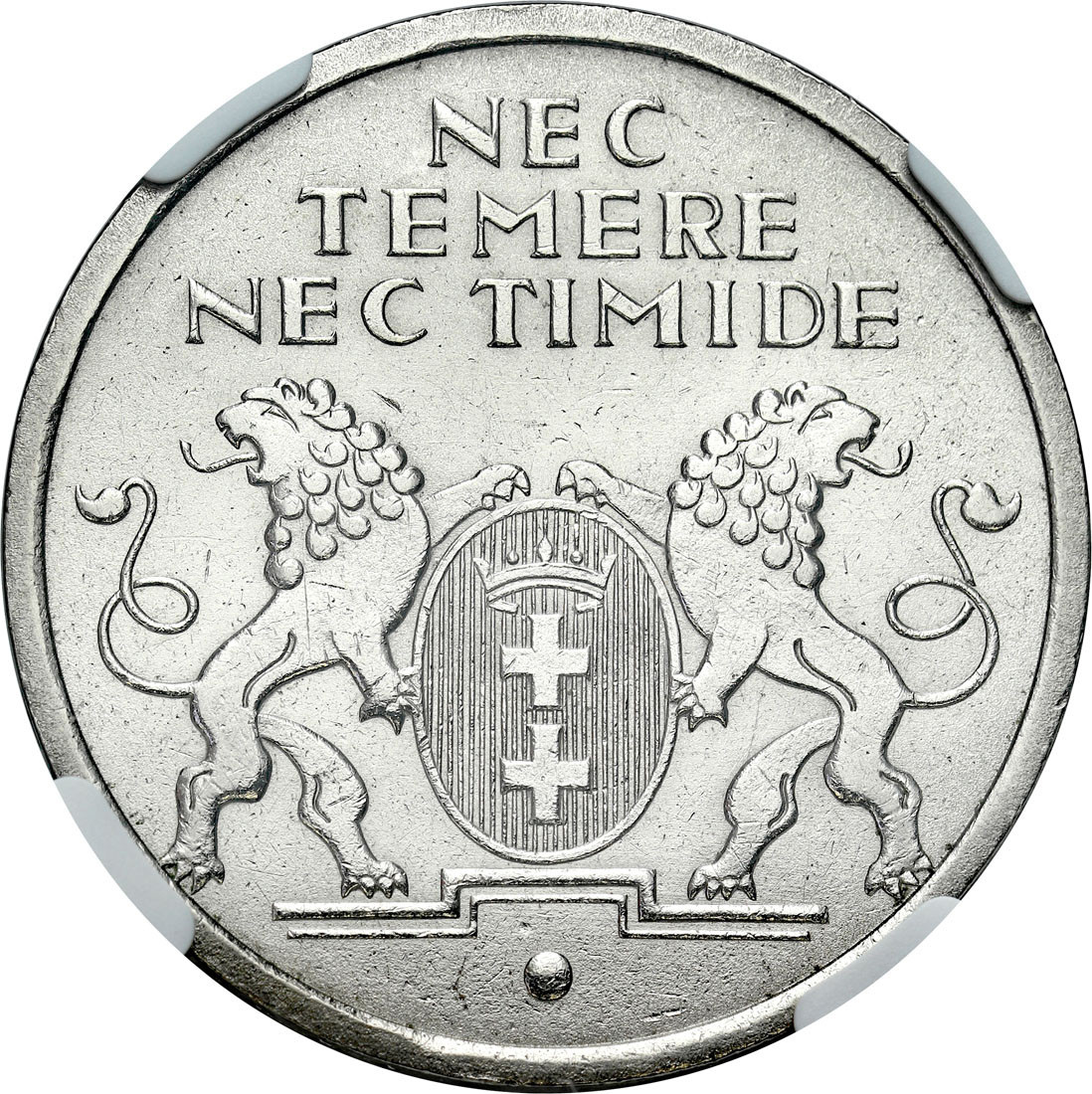 Wolne Miasto Gdańsk. 5 guldenów 1935 Koga NGC MS63 (2 MAX) – WYŚMIENITE