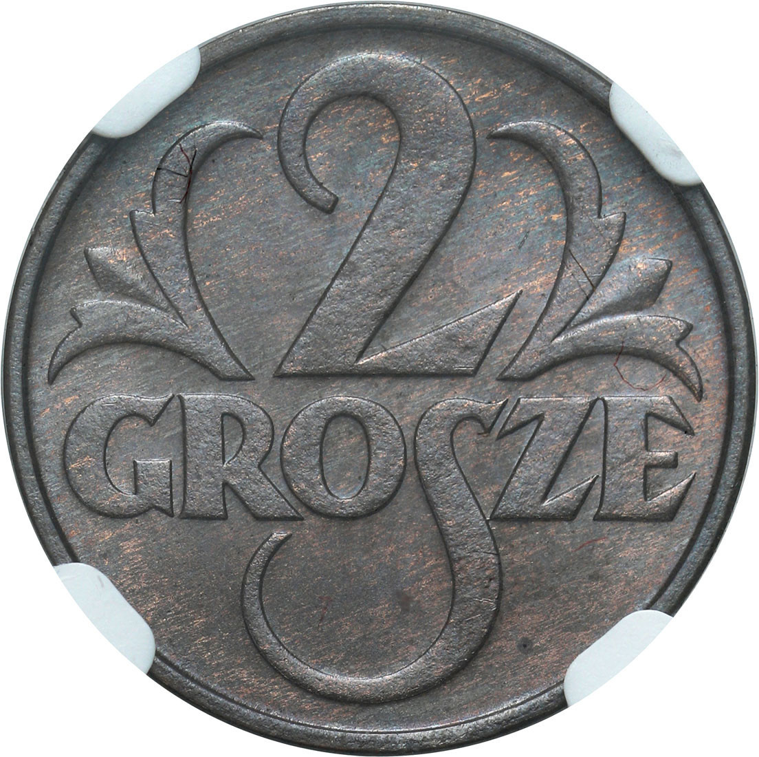 II RP 2 grosze 1935 NGC MS66 BN (2 MAX) - PIĘKNE