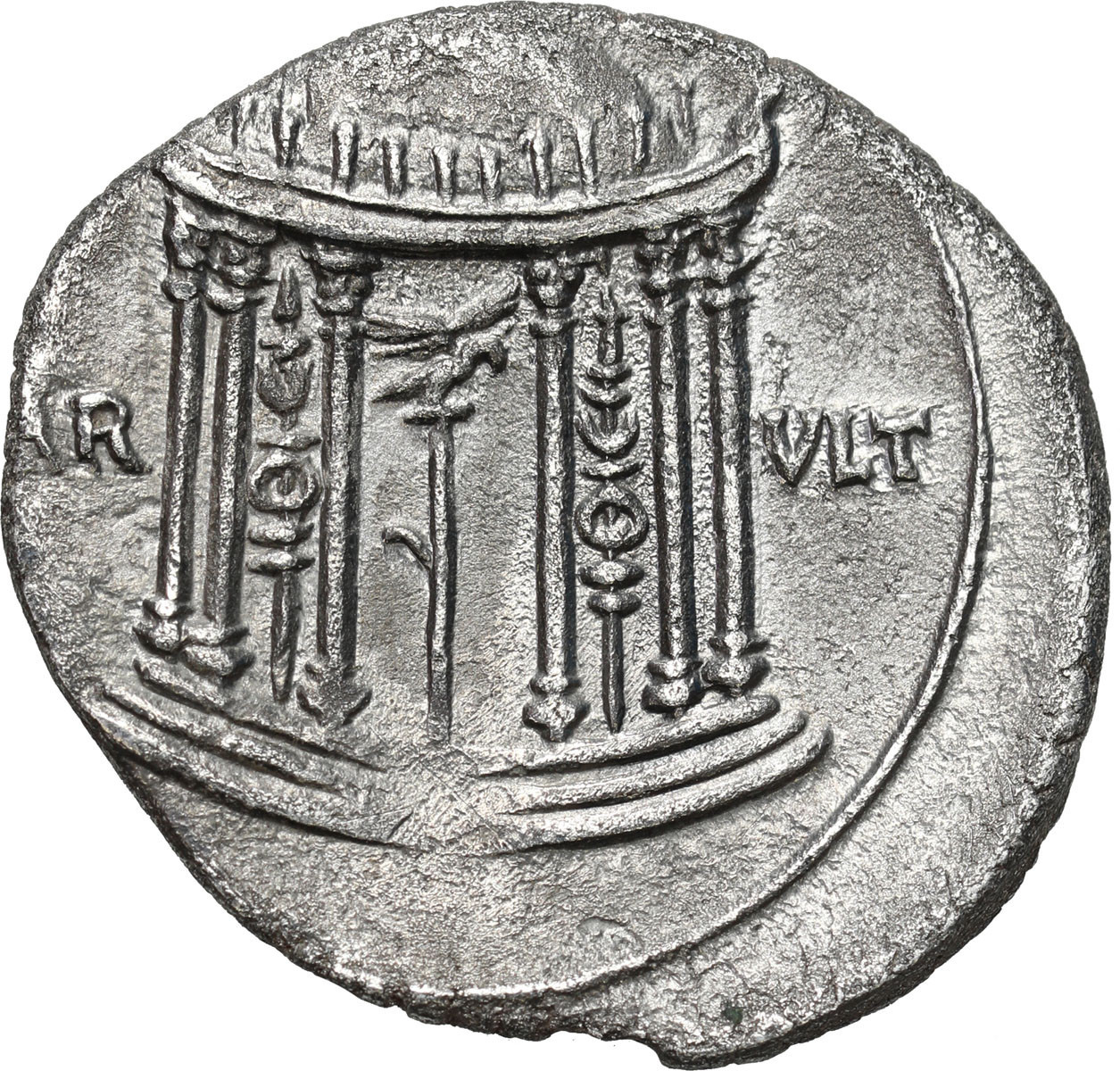 Cesarstwo Rzymskie. Denar, Oktawian August 27 p .n. e. - 14 n.e., Nieokreślony ośrodek menniczy w Hiszpanii.