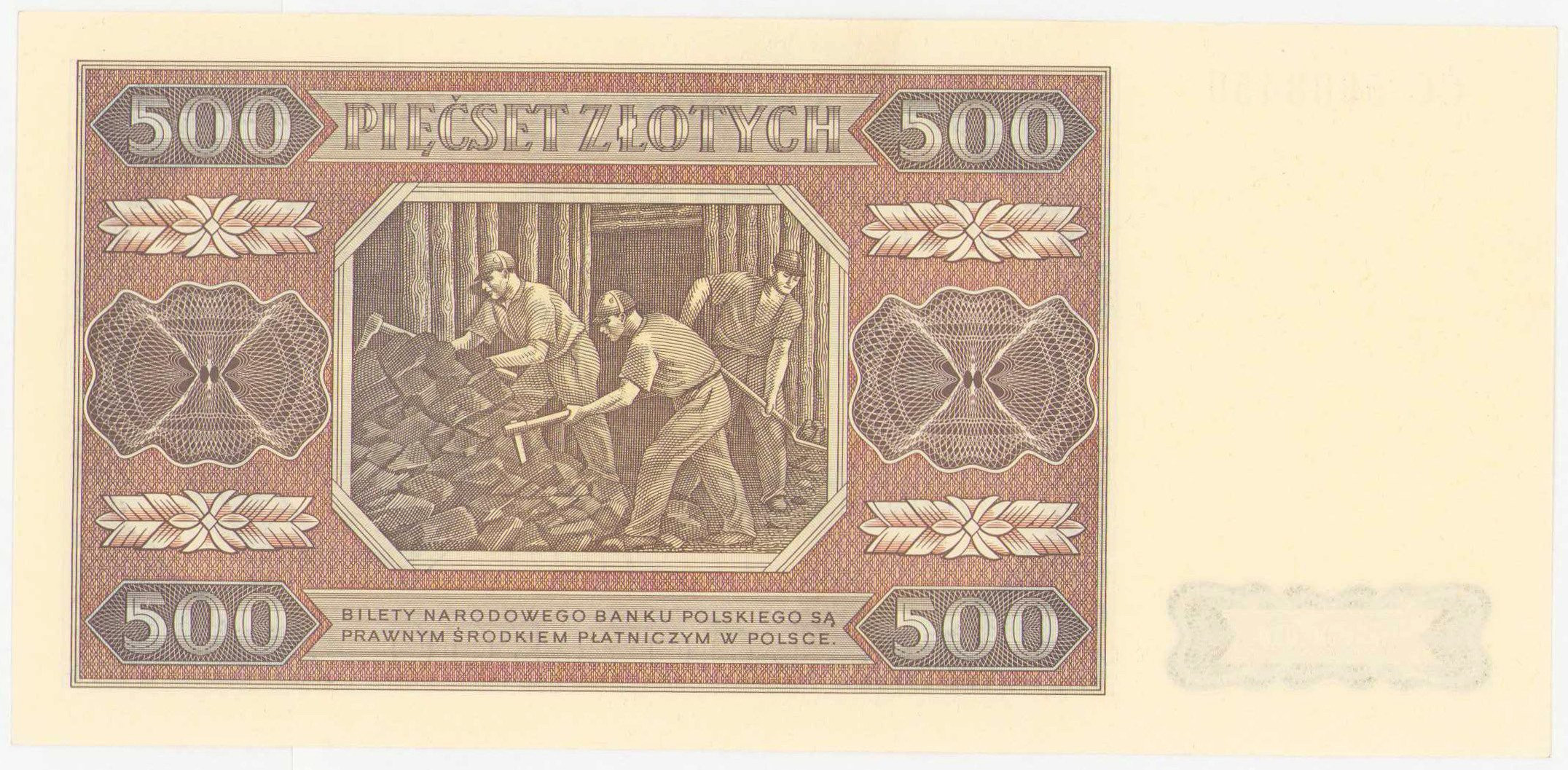 500 złotych 1948 seria CC