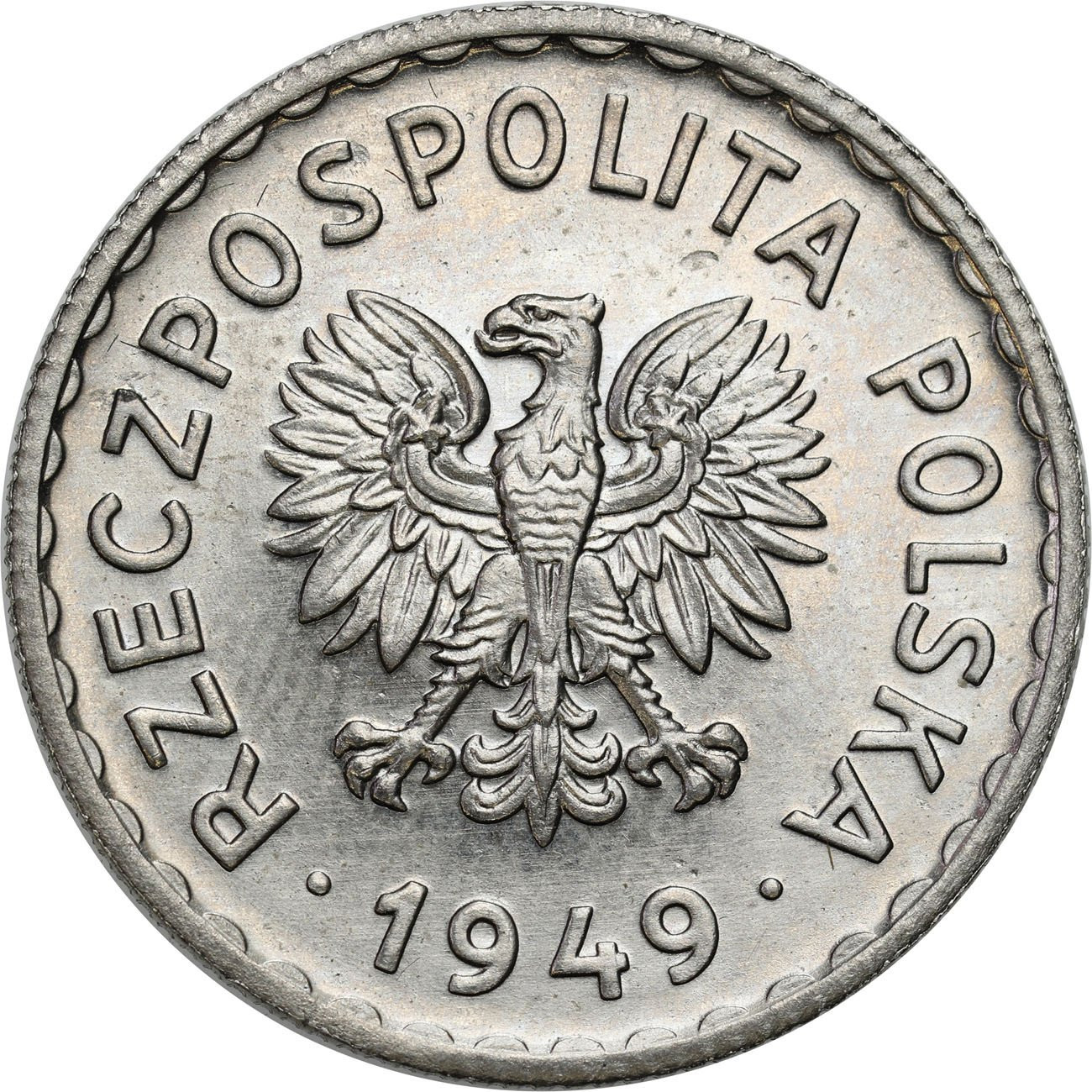 PRL. PRÓBA Nikiel 1 złoty 1949