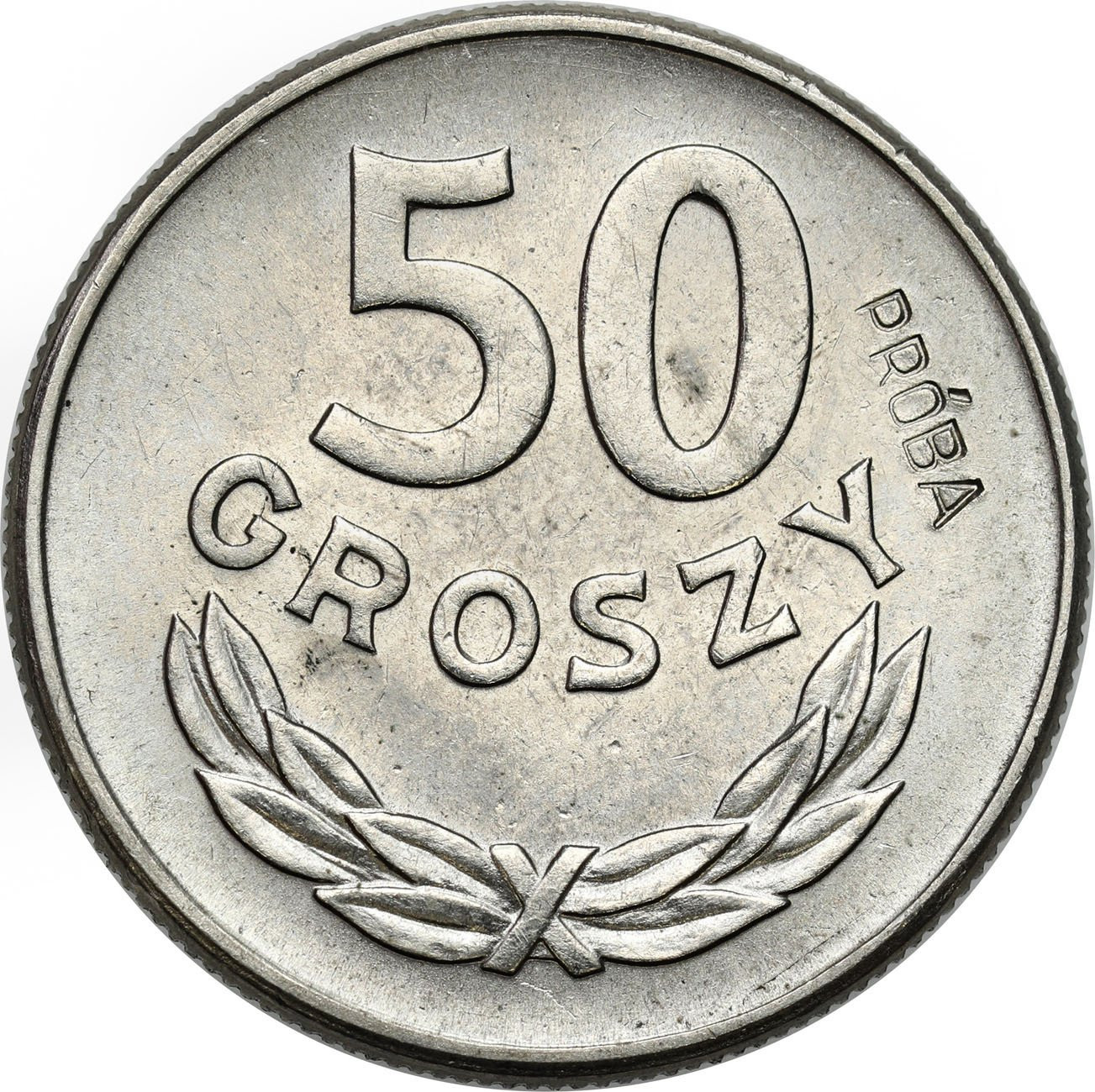 PRL. PRÓBA Nikiel 50 groszy 1957