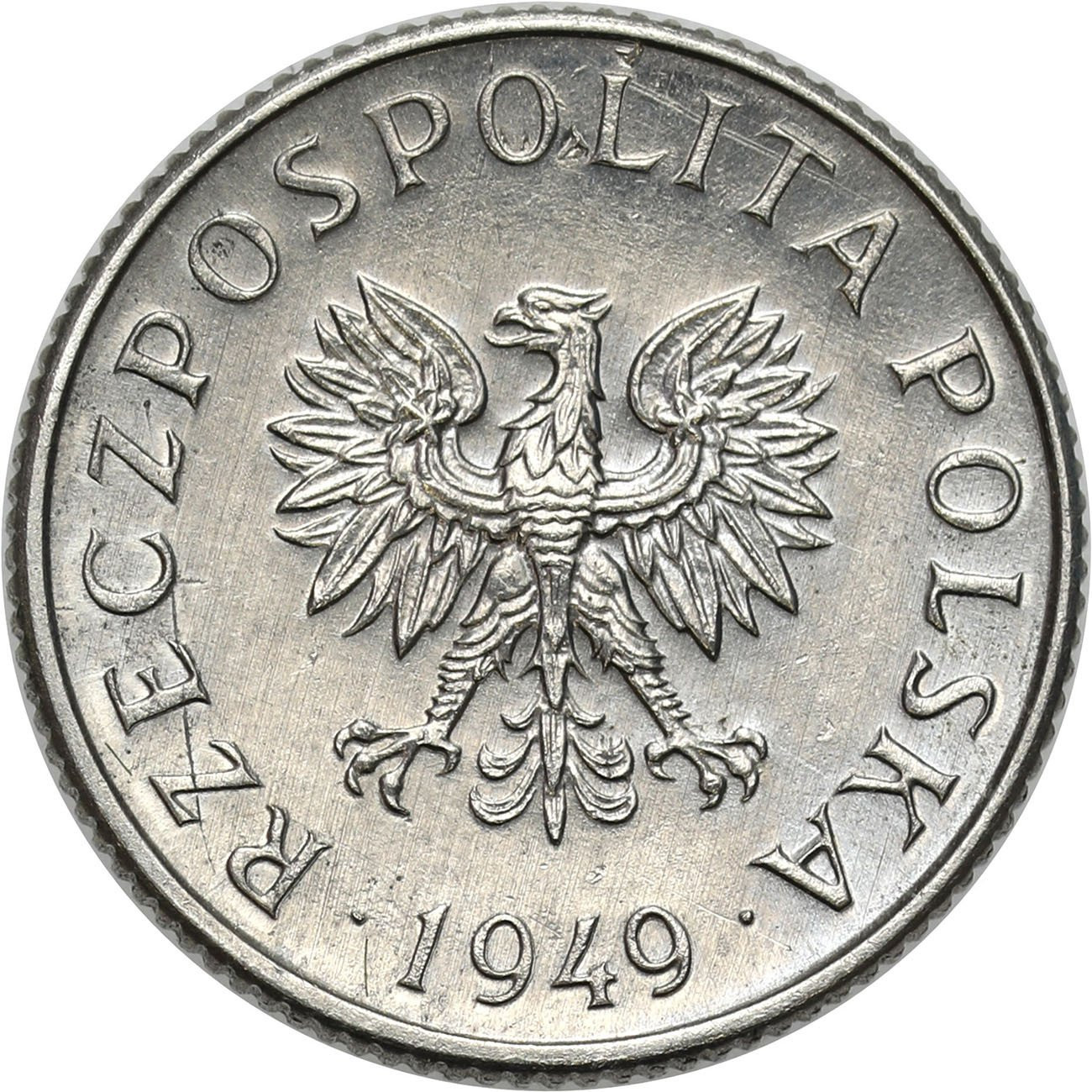 PRL. PRÓBA Nikiel 1 grosz 1949