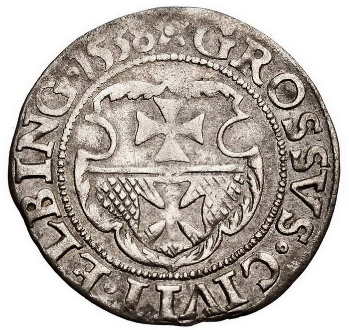 Zygmunt I Stary. Grosz 1538, Elbląg
