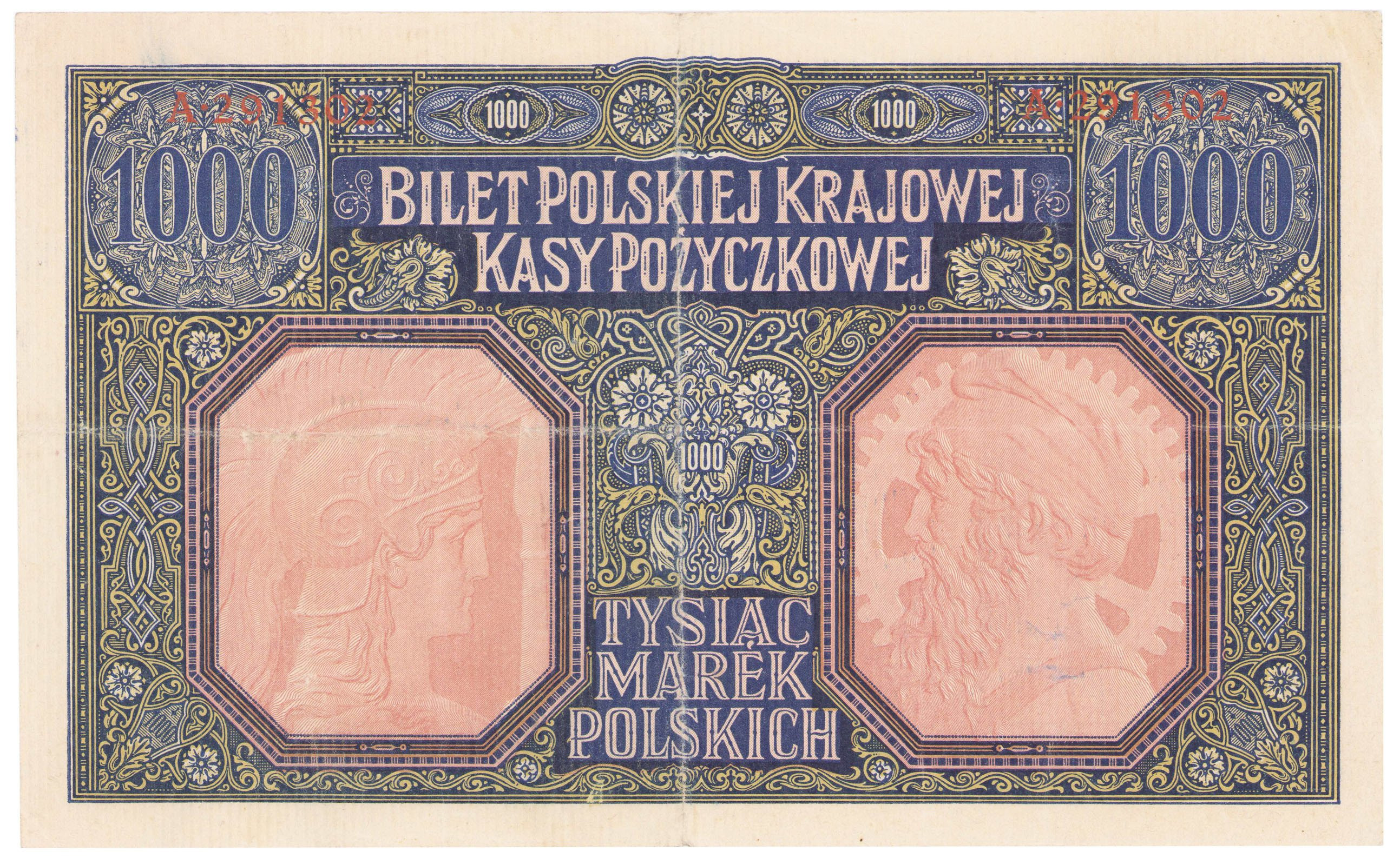 1.000 marek polskich 1916 seria A - Generał - RZADKI
