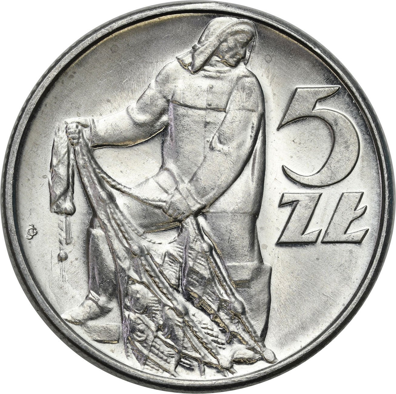 PRL. 5 złotych 1974 Rybak