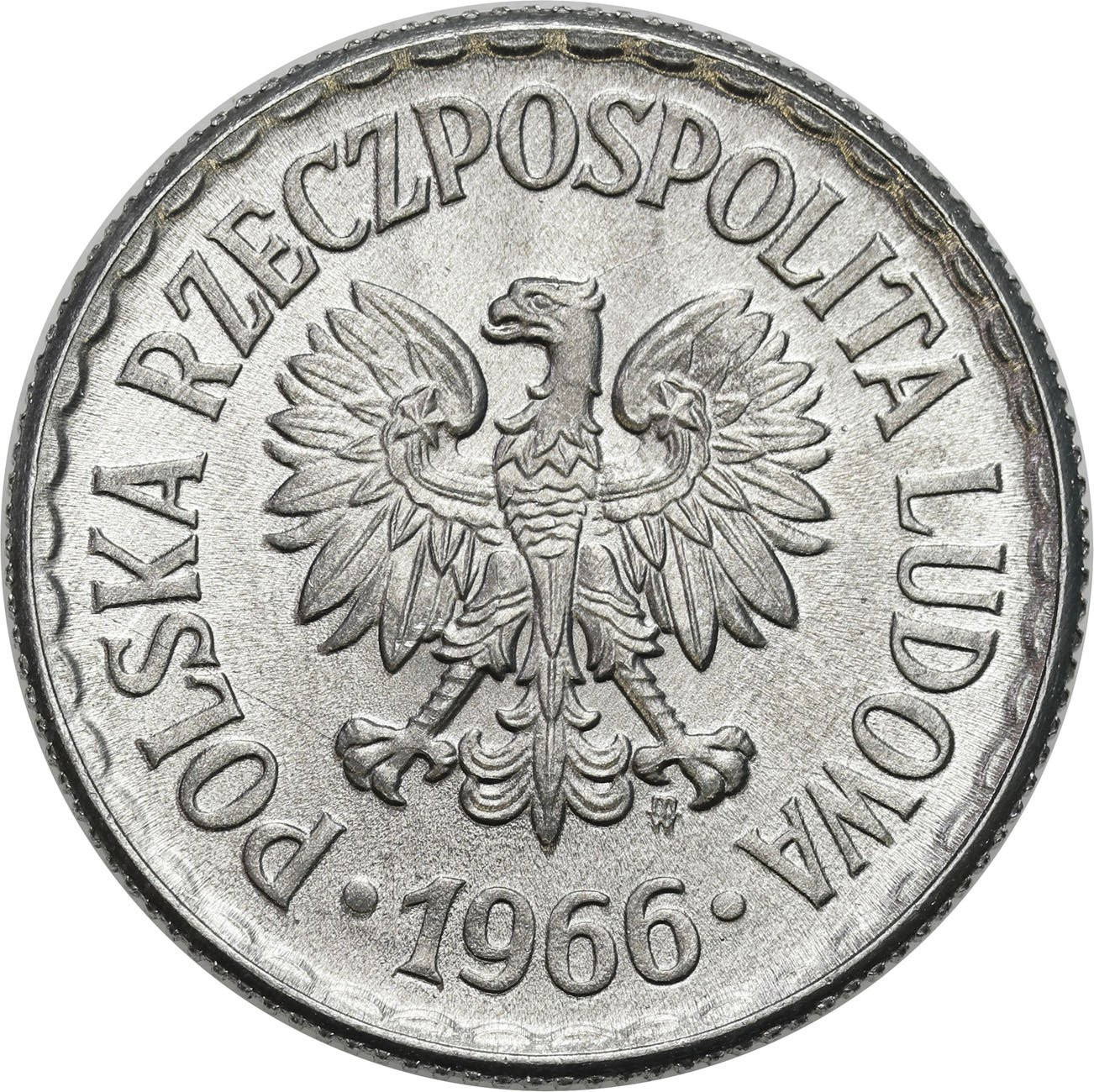 PRL. 1 złoty 1966 - RZADKI ROCZNIK 
