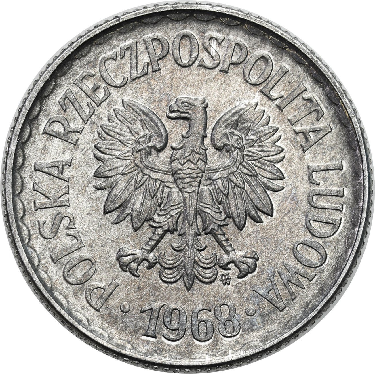 PRL. 1 złoty 1968 – RZADKI ROCZNIK