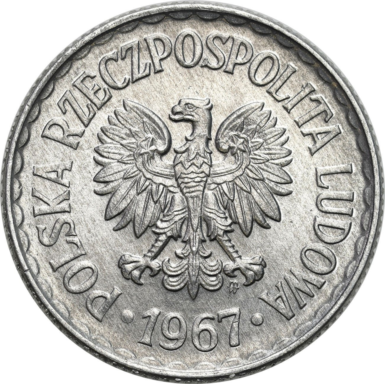 PRL. 1 złoty 1967 - RZADKI ROCZNIK