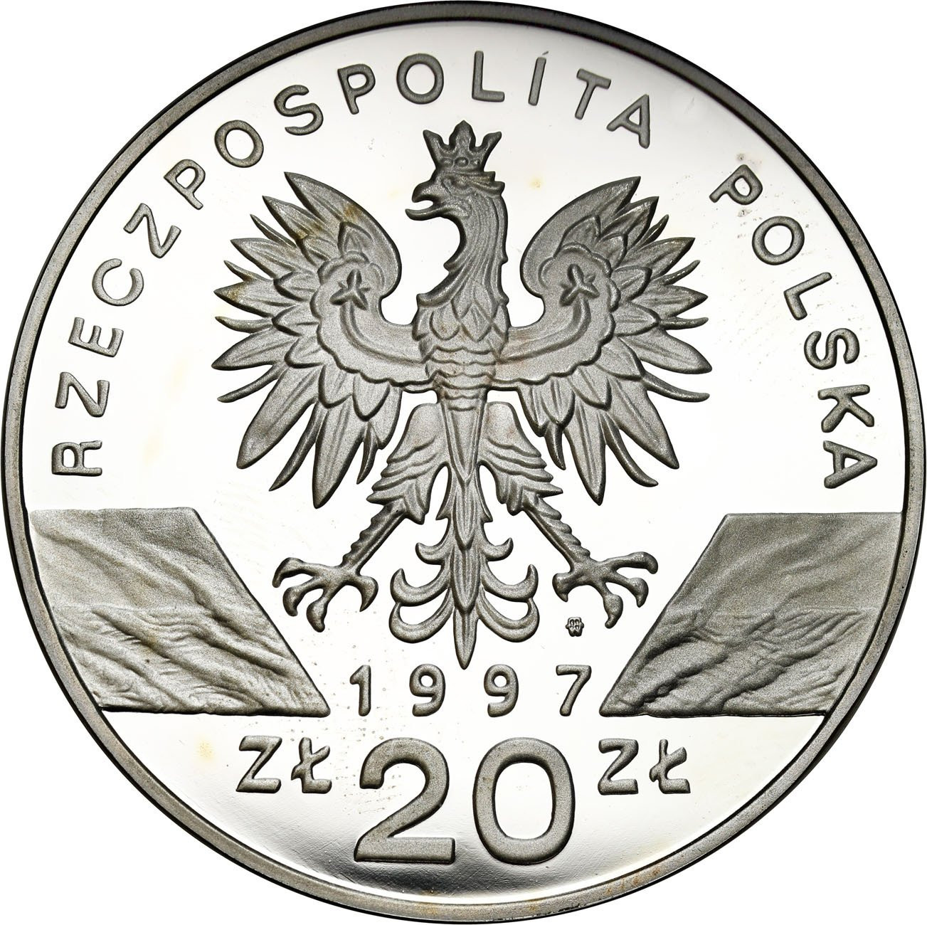 Polska. 20 złotych 1997 Jelonek Rogacz – RZADKIE