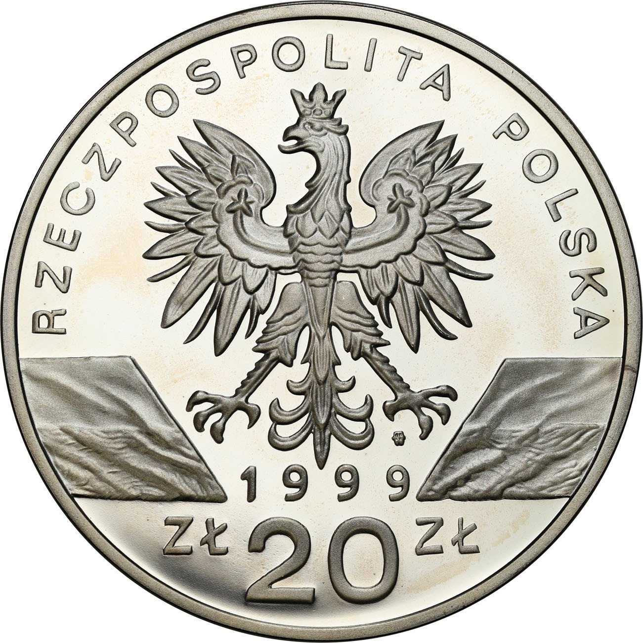 III RP. 20 złotych 1999 Wilki – RZADSZE