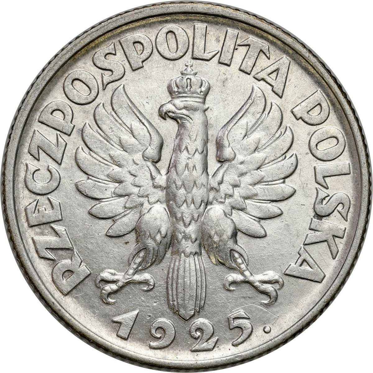 II RP. 1 złoty 1925, Kobieta z kłosami, Londyn