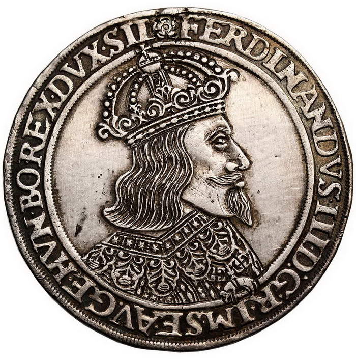 Powiązane z Polską. Śląsk pod panowaniem Habsburgów. Ferdynand III 1637-1657. Talar 1641 M-I,Wrocław