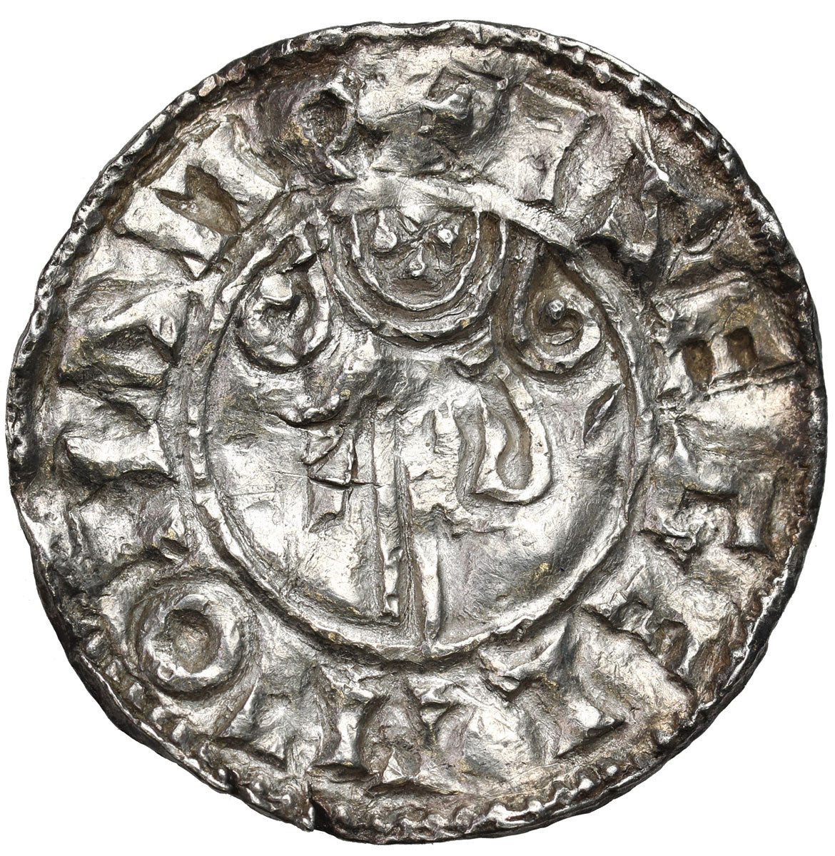 Anglia. Aethelred II (978-1016). Denar, Southampton - RZADKI