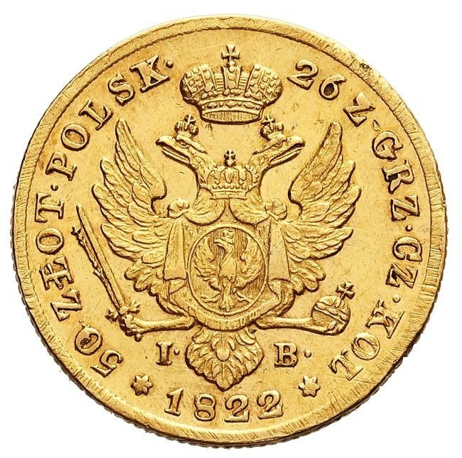 Królestwo Polskie / Rosja. Aleksander I, 50 złotych 1822, Warszawa