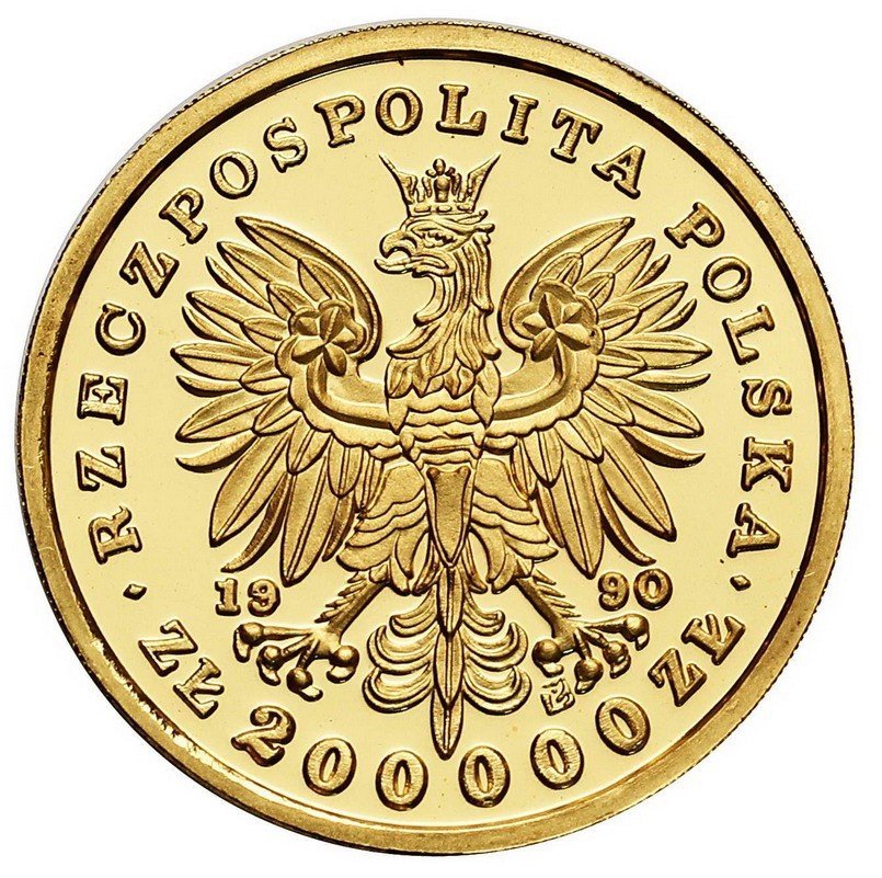 III RP 200 000 złotych 1990 Fryderyk Chopin