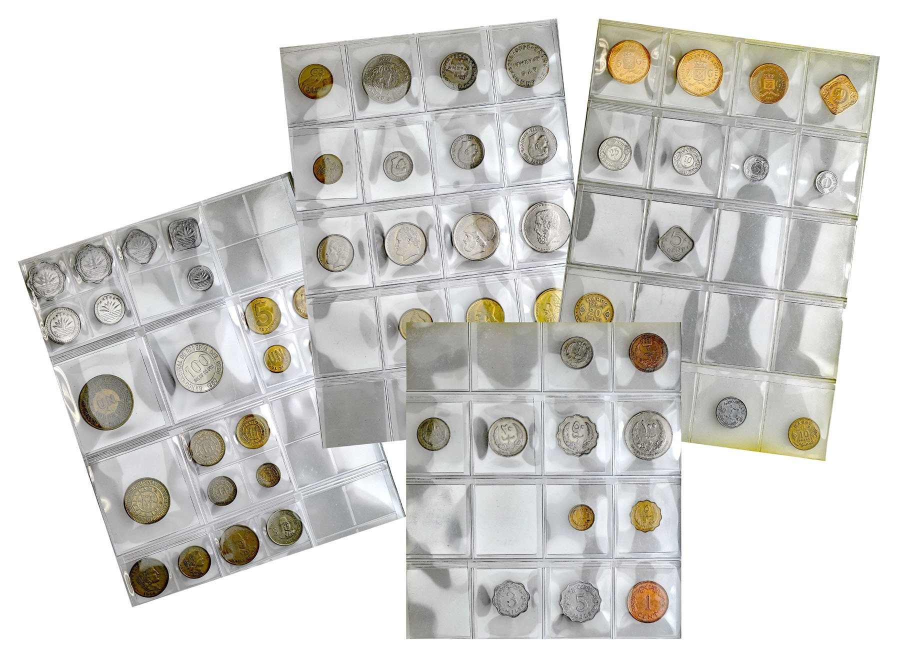 Świat, zróżnicowany zestaw 110 monet 
