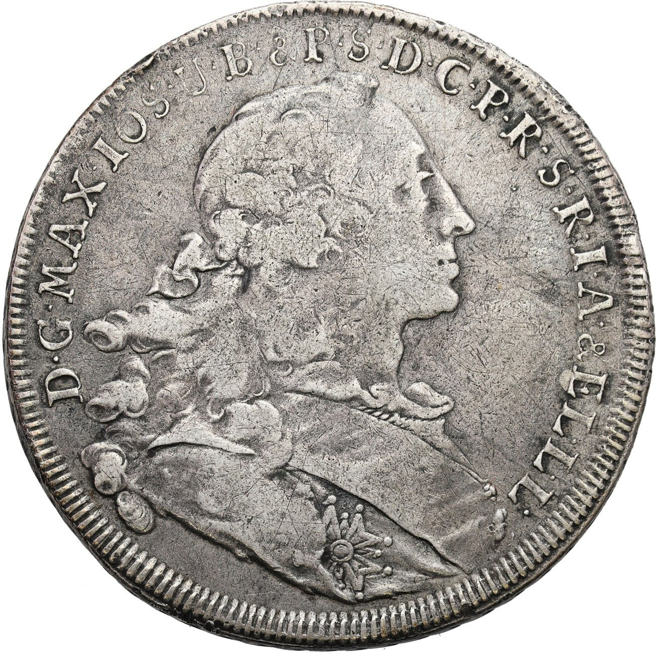 Niemcy, Bawaria. Maksymilian III Józef (1745–1777). Talar 1754, Monachium