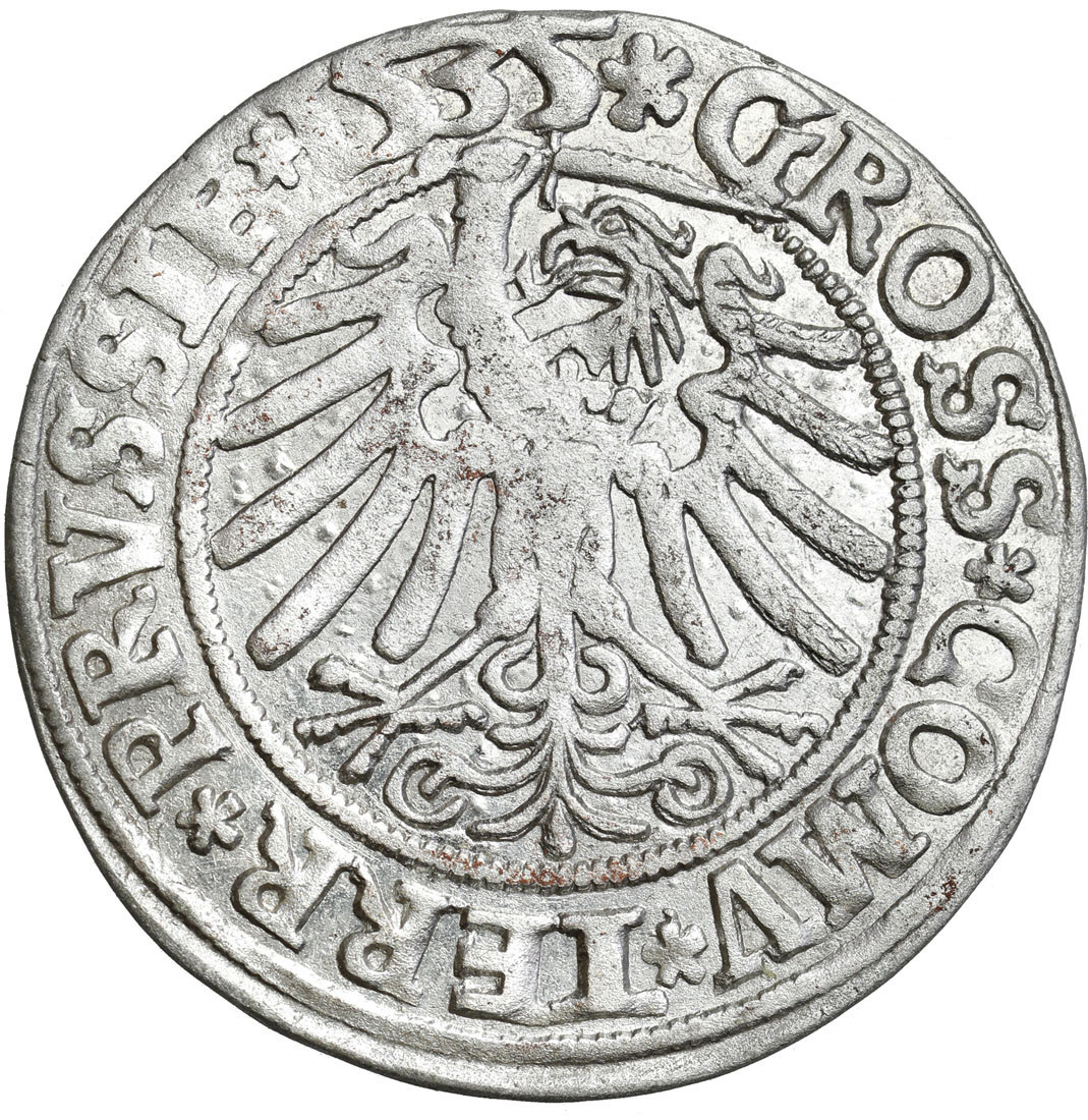 Zygmunt I Stary. Grosz 1535, Toruń - ŁADNY