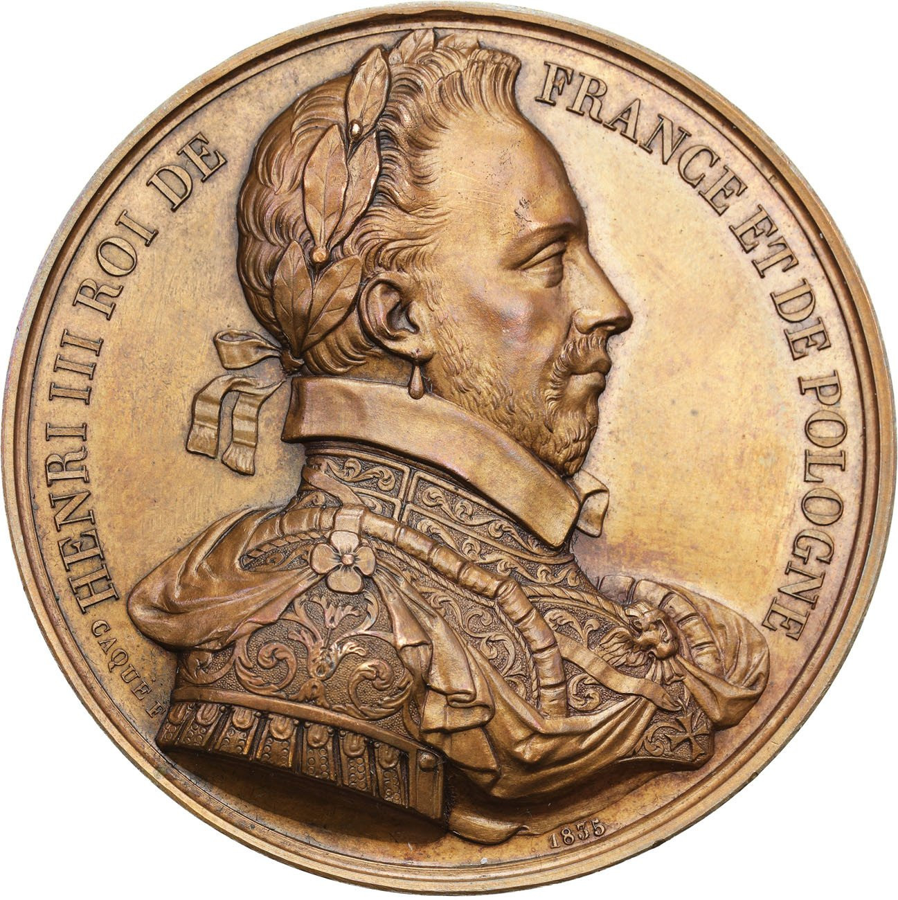 Polska, Francja. Medal Henryk Walezy ze świty królów francuskich, 1835