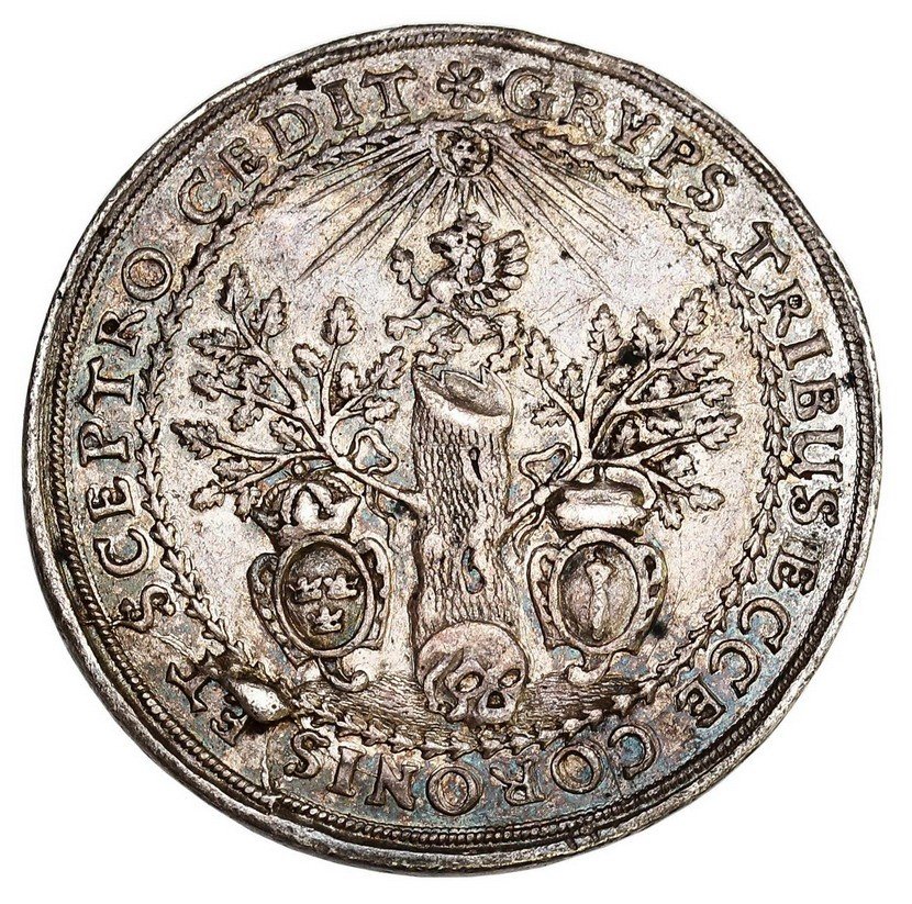 Powiązane z Polską, Śląsk, Pomorze, Prusy. Półtalar 1654 Szczecin